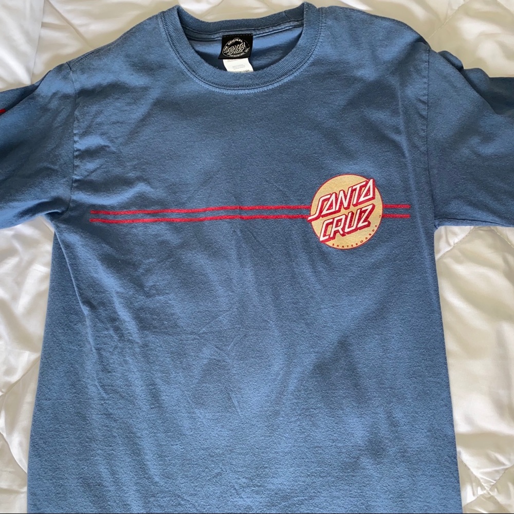 Long Sleeve Blue Santa Cruz Long Sleeve